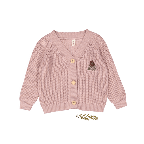 The Chunky Knit Cardigan - Ava Mauve