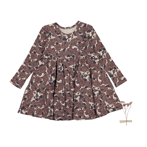 The Printed Long Sleeve Dress - Flora