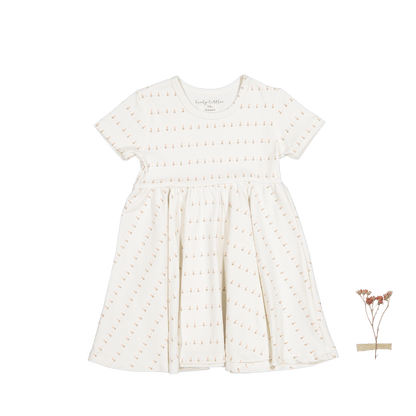 The Printed Short Sleeve Dress - Mini Tulip