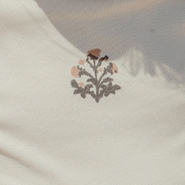 The Printed Pixie Bonnet - Zara Embroider Pink
