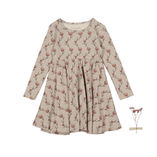 The Printed Long Sleeve Dress - Iris