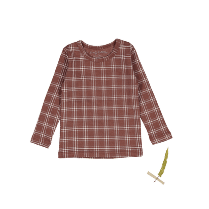 The Printed Long Sleeve Tee -  Rustic Check