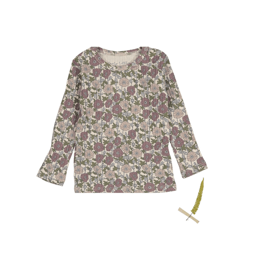 The Printed Long Sleeve Tee -  Ava
