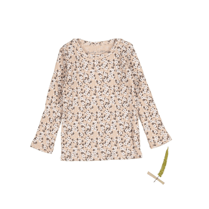 The Printed Long Sleeve Tee -  Adelyn