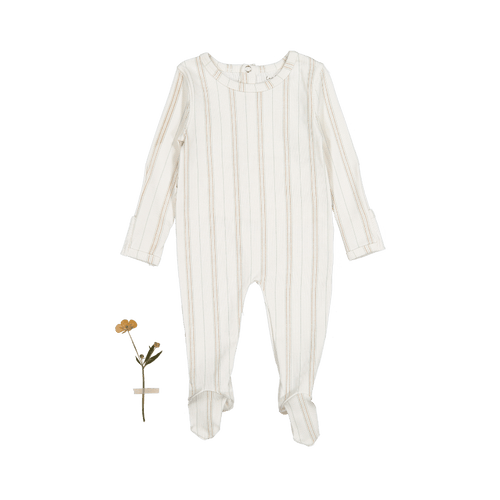 The Printed Romper - Mist Stripe