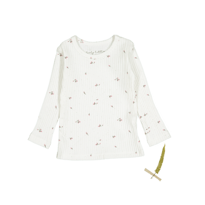 The Printed Long Sleeve Tee -  Rosebud