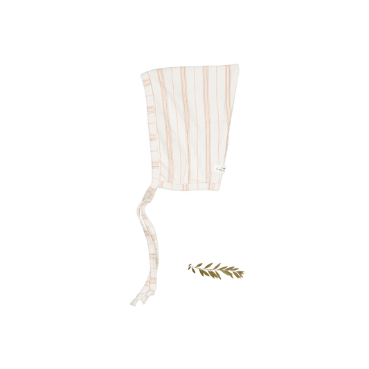 The Printed Pixie Bonnet - Rose Stripe