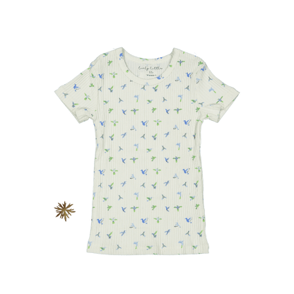 The Printed Short Sleeve Tee - Hummingbird