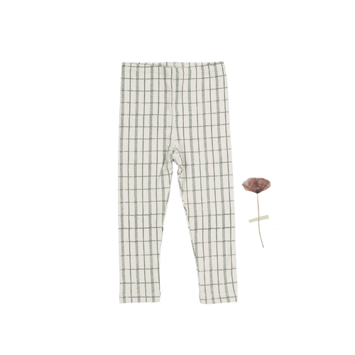 The Printed Legging - Sage Check