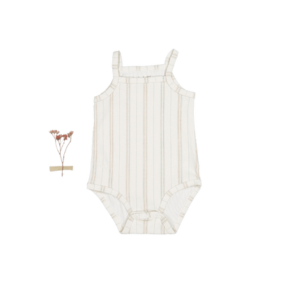 The Printed Tank Onesie - Mist Stripe