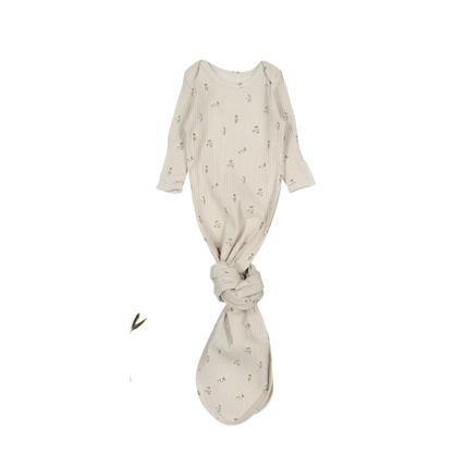 The Printed Baby Gown - Dahlia Pink