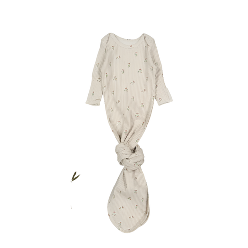 The Printed Baby Gown - Dahlia Pink
