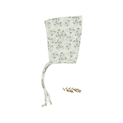 The Printed Pixie Bonnet - Hydrangea Blue