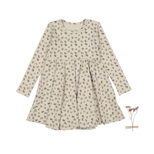The Printed Long Sleeve Dress - Olivia