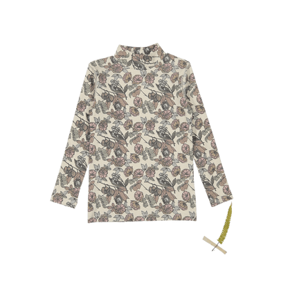 The Printed Turtleneck - Magnolia