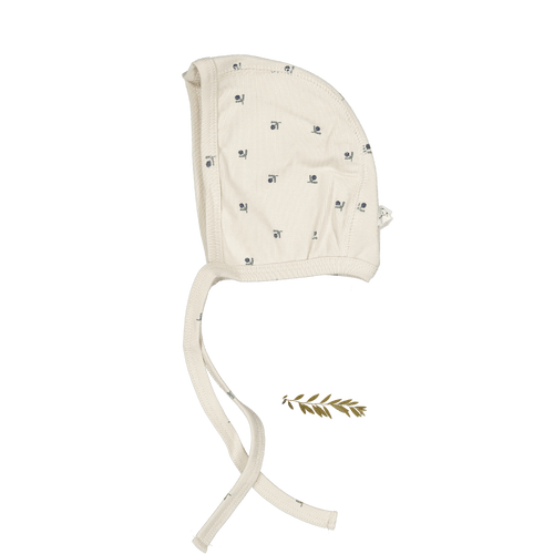 The Printed Bonnet - Mini Stitch Blue