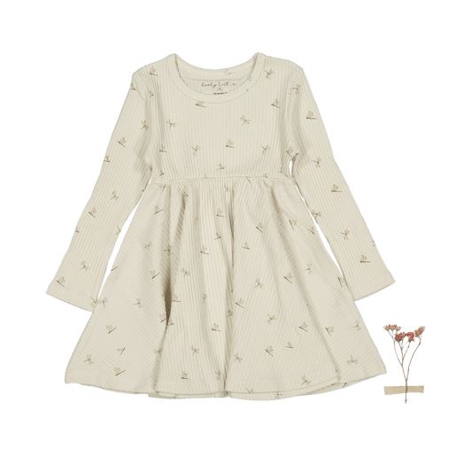 The Printed Long Sleeve Dress - Dragonfly