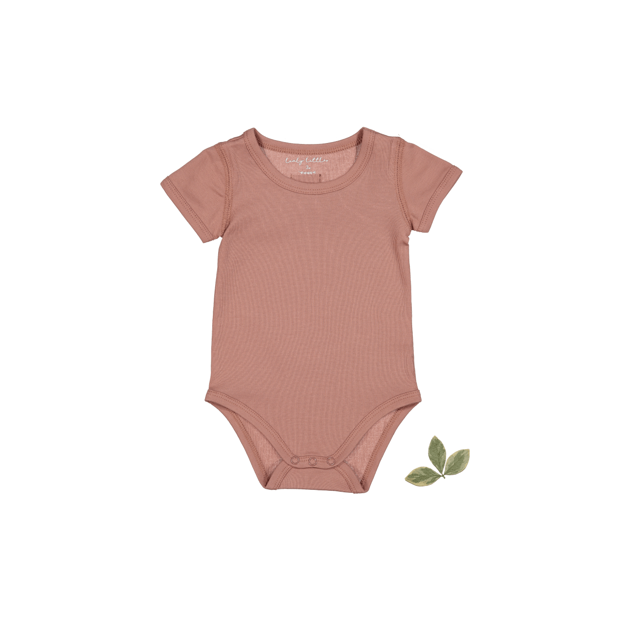 The Short Sleeve Onesie - Rosewood