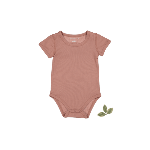 The Short Sleeve Onesie - Rosewood