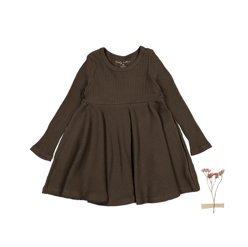 The Long Sleeve Dress - Cocoa