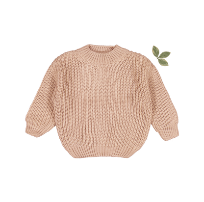 The Chunky Knit Sweater - Blush