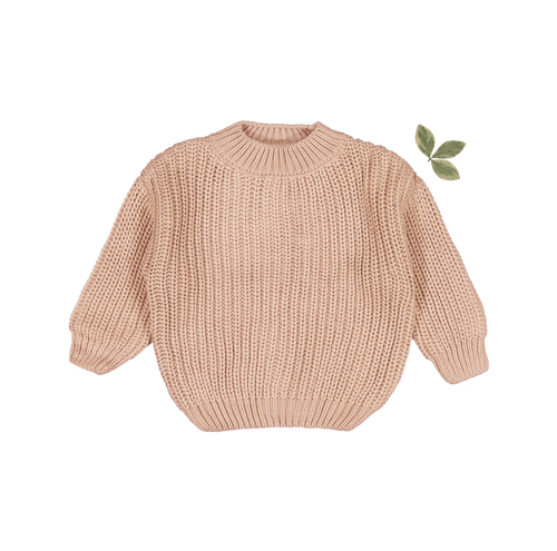 The Chunky Knit Sweater - Blush