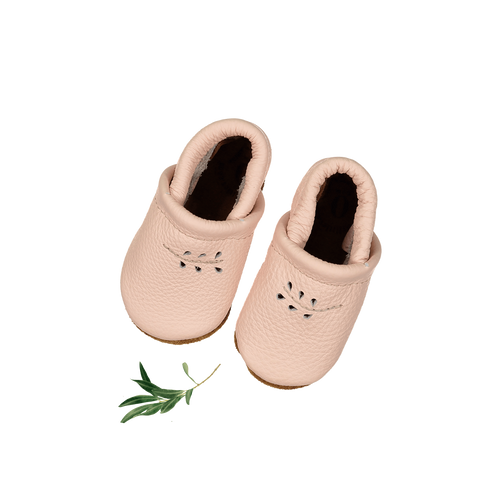 The Leather Mocc - Blush