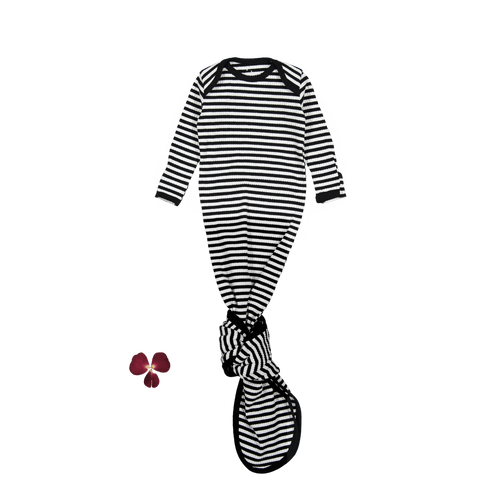 The Printed Baby Gown - Stripe
