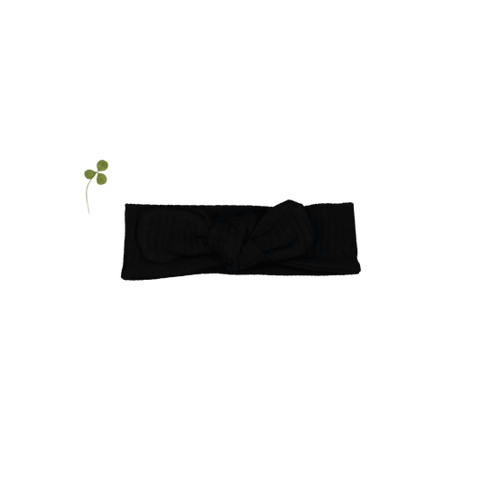 The Headband - Black Ribbed
