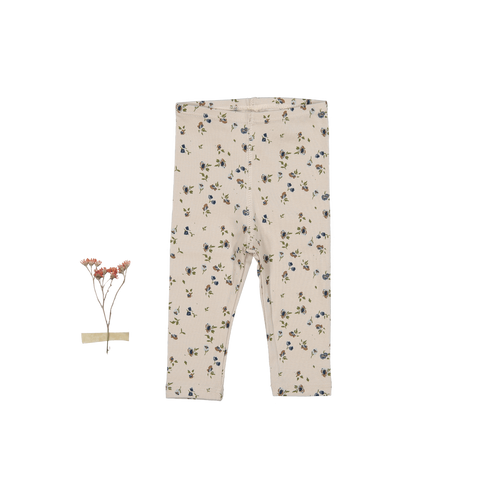 The Printed Legging - Floral Sand
