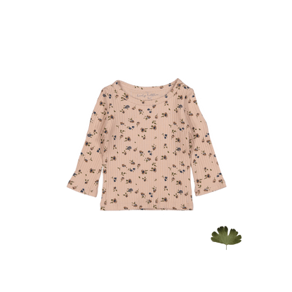 The Printed Long Sleeve Tee - Floral Blush