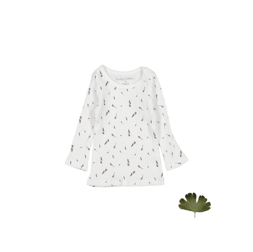 The Printed Long Sleeve Tee - Tulip