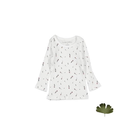The Printed Long Sleeve Tee - Tulip