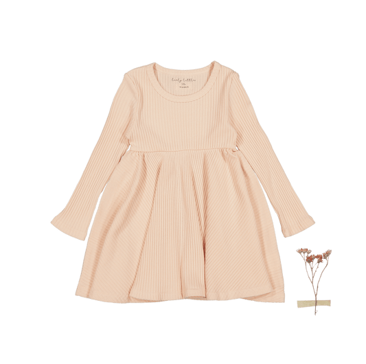 The Long Sleeve Dress - Powder