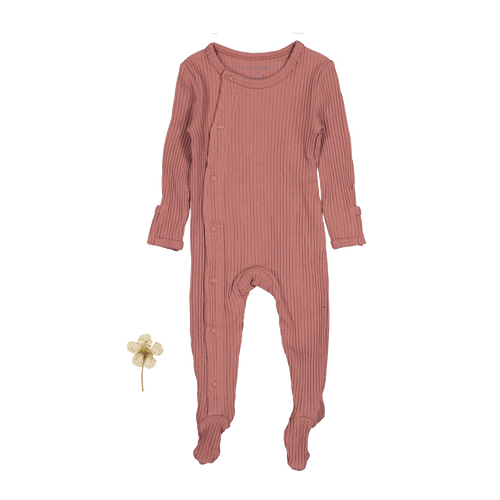 The Snap Romper - Rosewood Ribbed