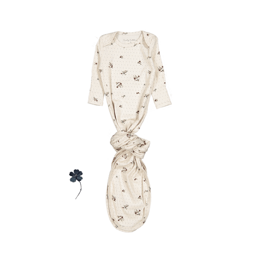 The Printed Baby Gown - Vintage Floral